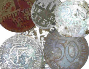 Münzfunde verschiedener Epochen